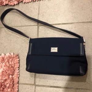 navy nylon dkny shoulder bag